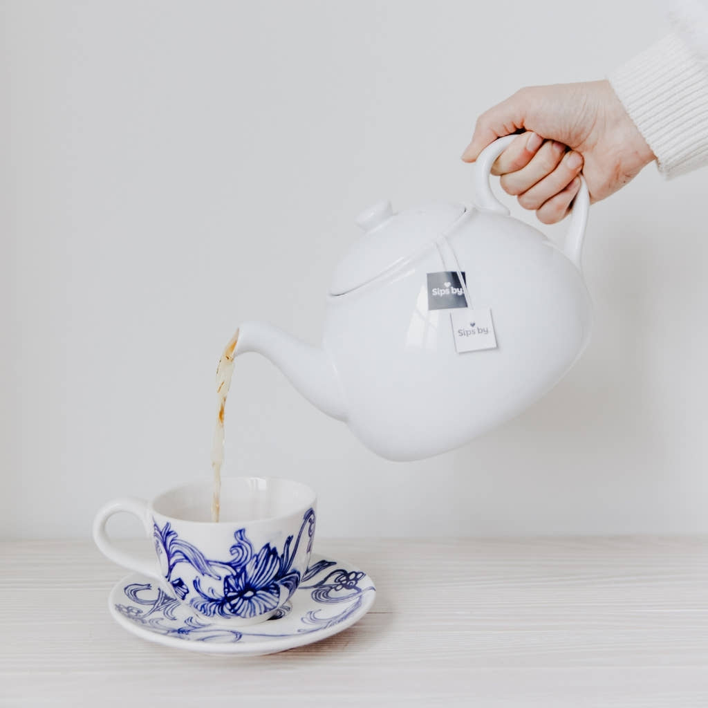 Rae Dunn But First, Matcha White Mug Tea Collection